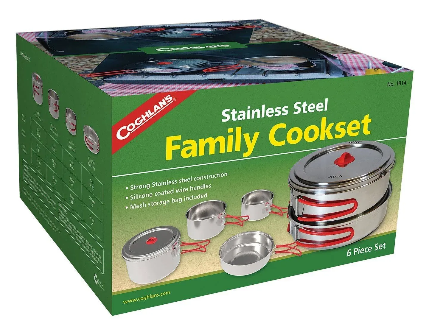 Coughlans Stainless Steel Cook Set, 8.5" x 8.5" x 5" (1814)