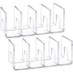 LUGUNU Clear Acrylic Desk File Sorter Purse/Handbag Organizer Clutch Divider ...