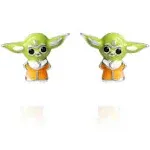 Disney Star Wars Grogu Stud Enamel Sterling Silver Earrings