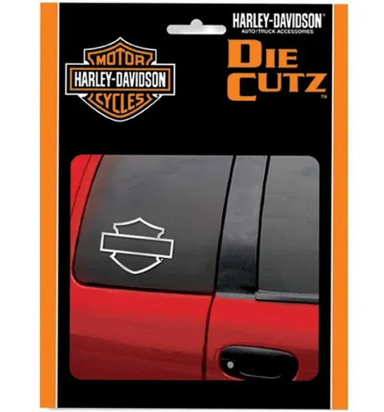 Harley-Davidson Chrome Outline Die Cut Car Window Sticker