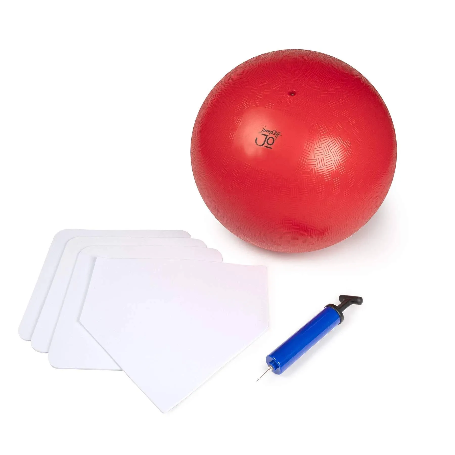 JumpOff Jo Kickball Set - Includes Large, Oversized Kickball, Bases, Ball Pum...