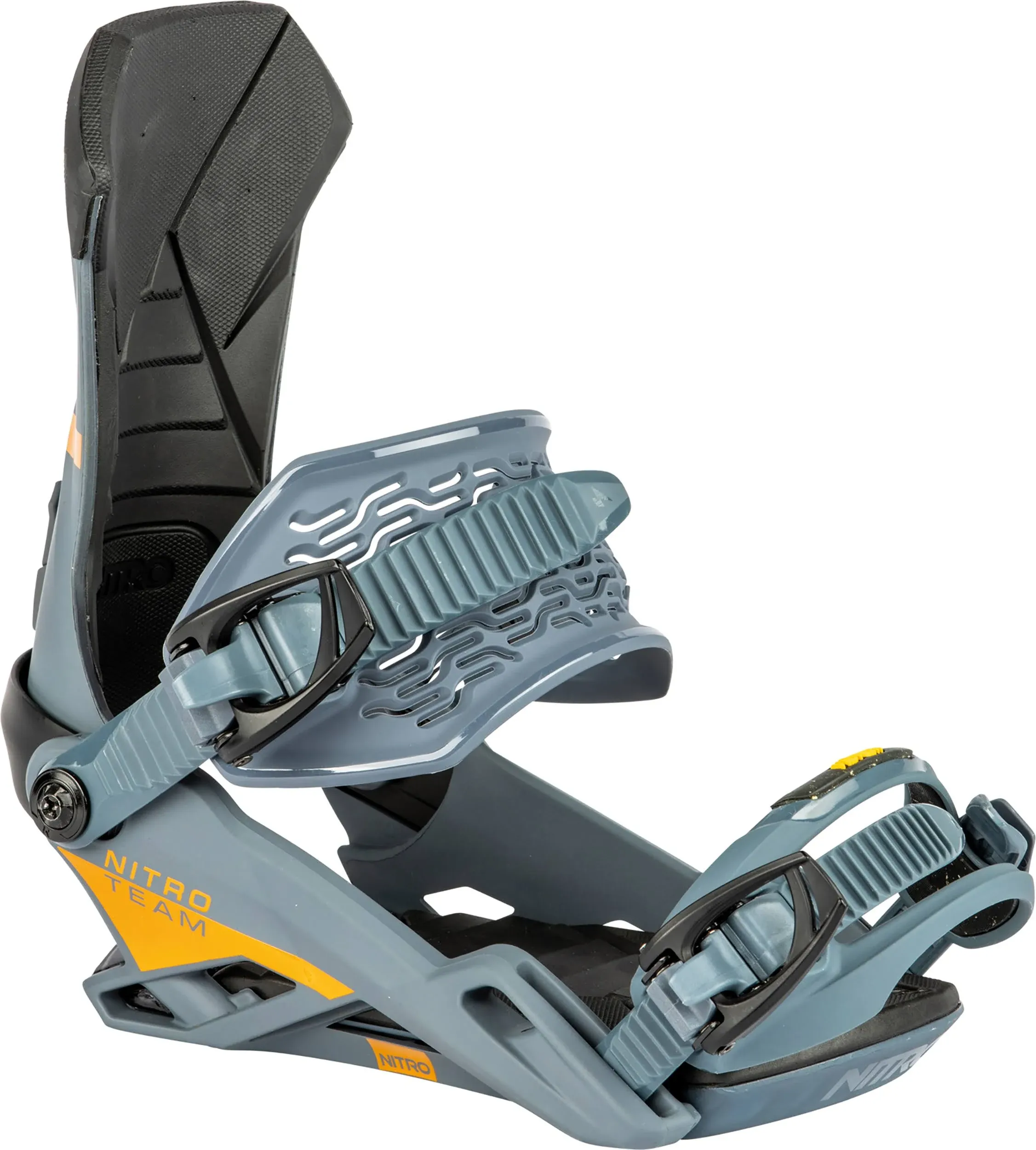 Nitro Team Men&#039;s Snowboard Bindings, Gunmetal, Medium MY24