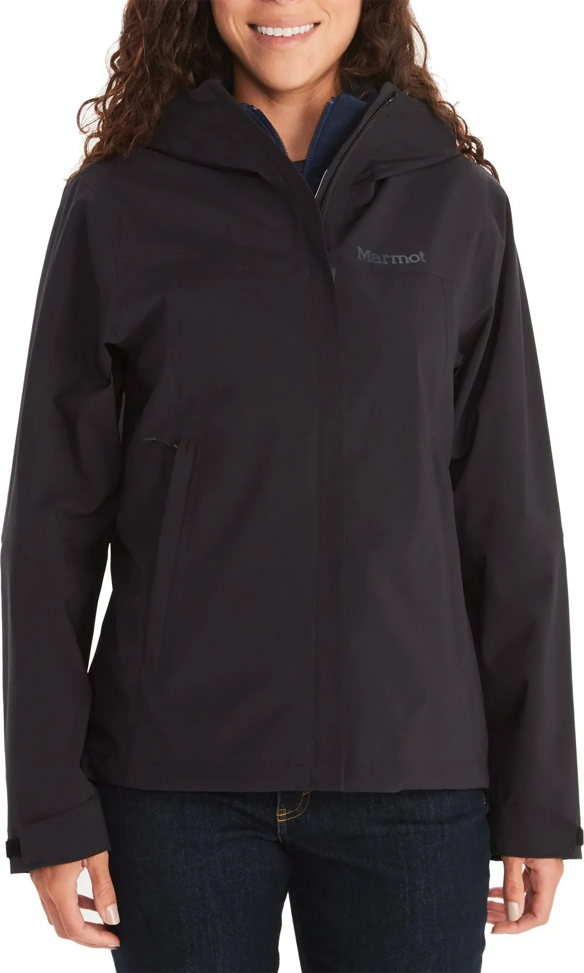 Marmot Precip Eco Pro Jacket Women Lightweight Rain Jacket for Women&#039;s Black