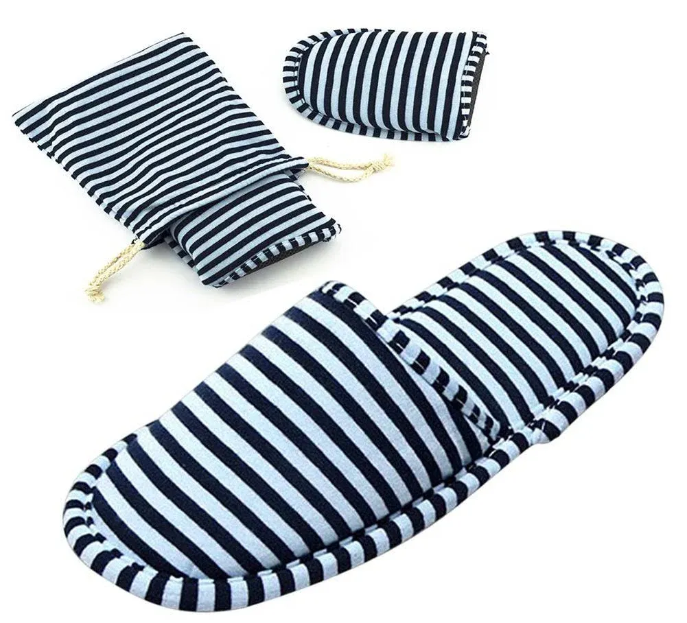 Non-Disposable Travel Slippers Portable Sandals Cotton Spa Hotel Slippers Guest ...