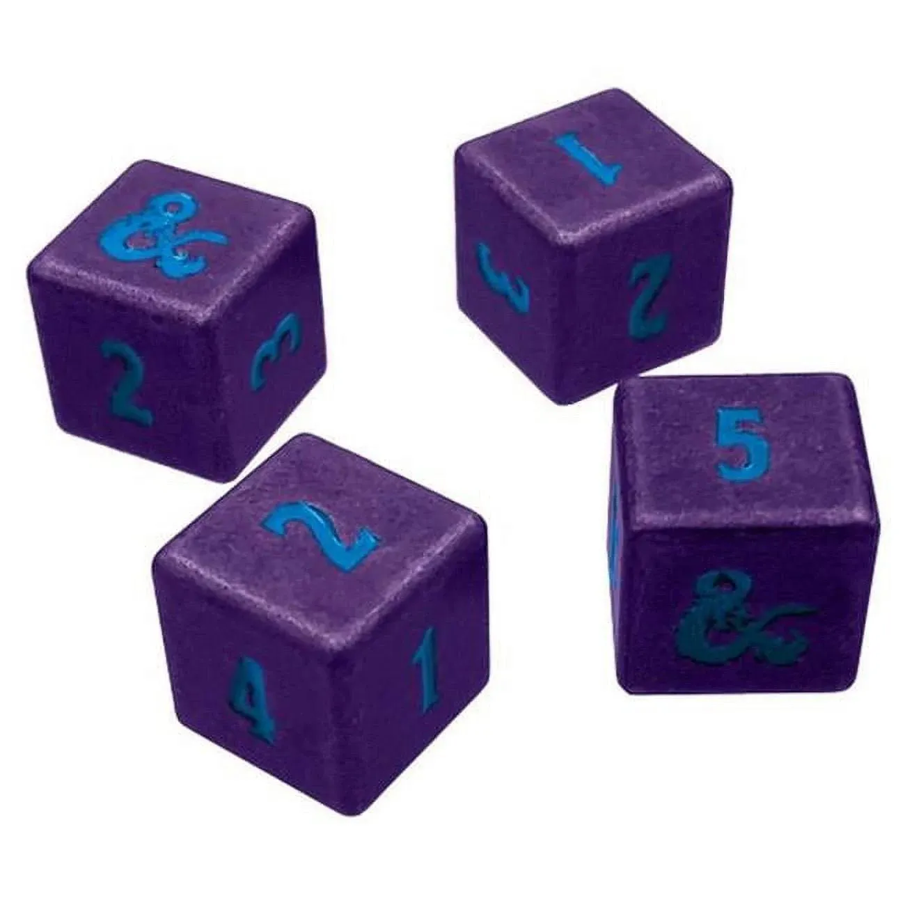 Dice - Ultra Pro - D6 Set (4 ct.) - Heavy Metal - Dungeons & Dragons - Underdark (Royal Purple/Sky Blue)