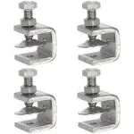 Uxcell Stainless Steel C-Clamp with 0.79 inch Wide Jaw Opening for Woodworking Welding Building Household Mount 4 Pack, Silver