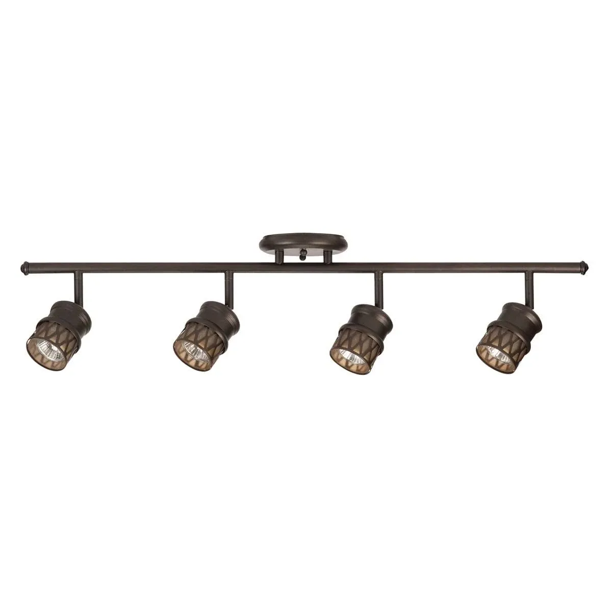 Globe Electric 59063 Norris 4-Light Track Lighting, Bronze, Oil Rubbed Finish,