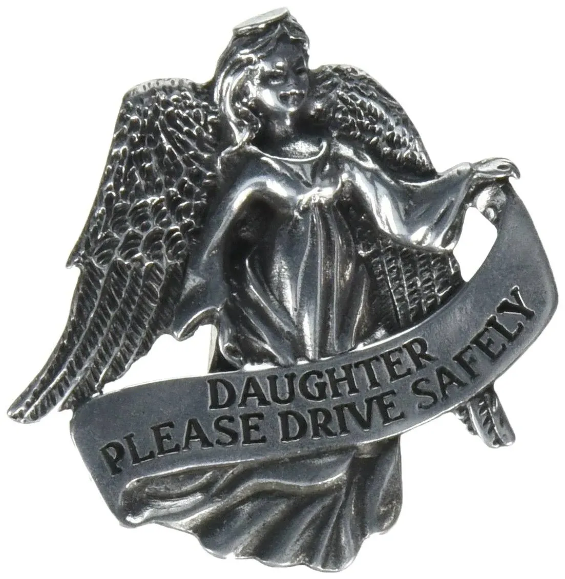 Daughter Please Drive Safely Angel Visor Clip Carded