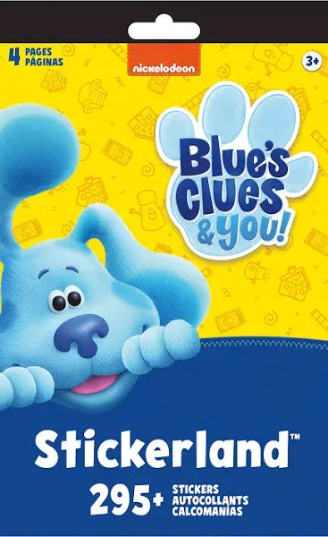 Blue's Clues -STICKERLAND 4 Page PAD