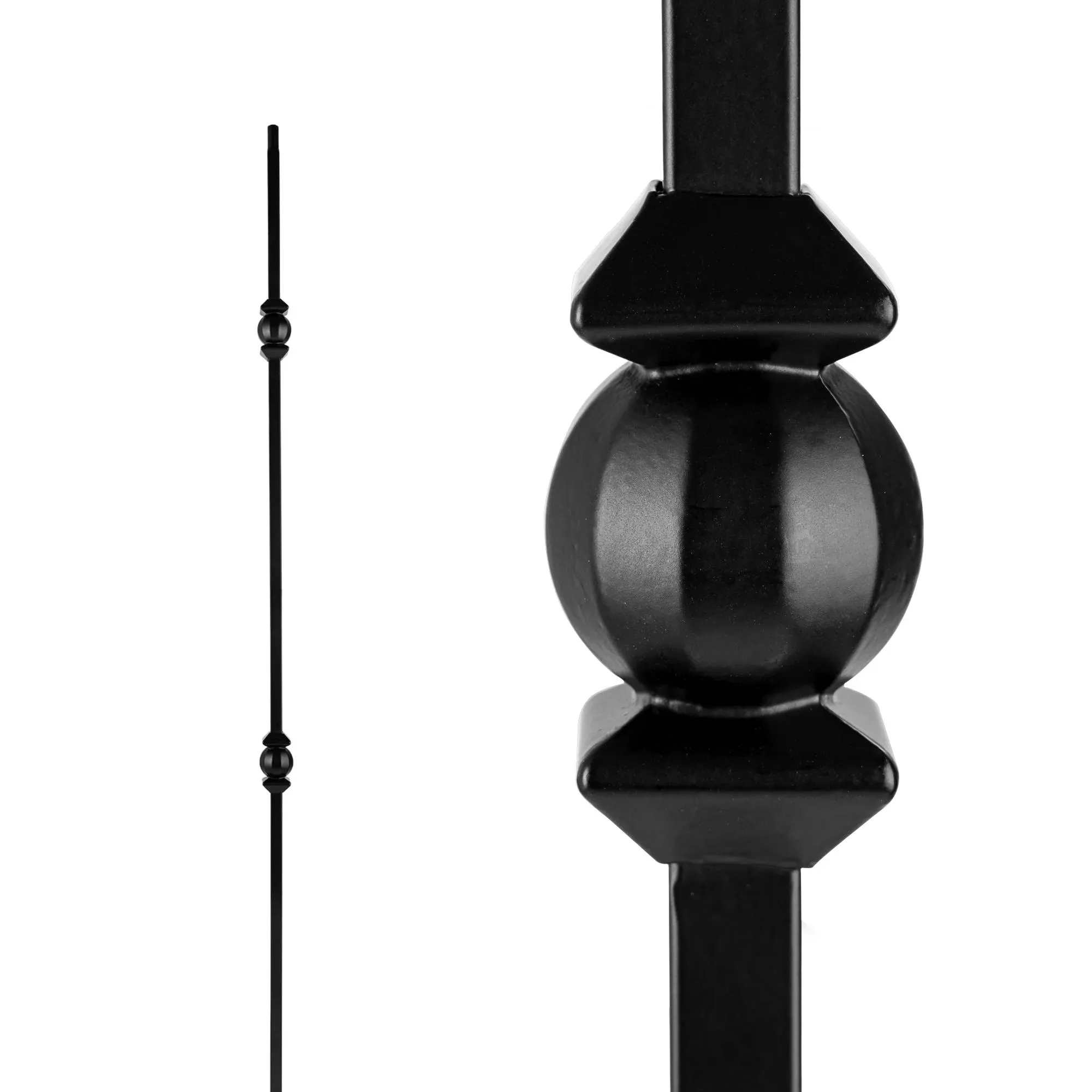 Nuvo Iron 44-in Black Steel Baluster