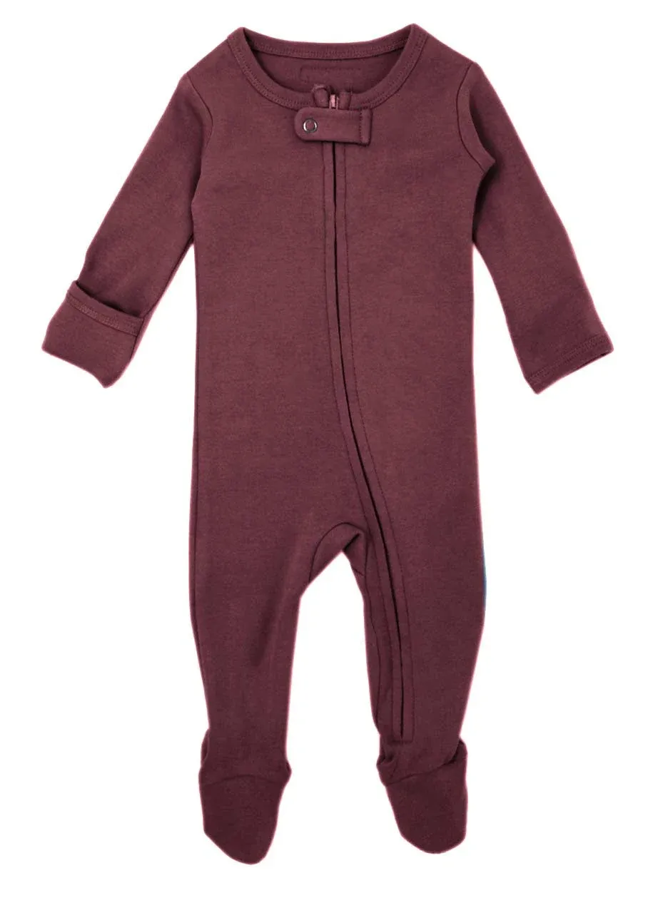 L'ovedbaby Unisex Organic Baby Zipper Footie