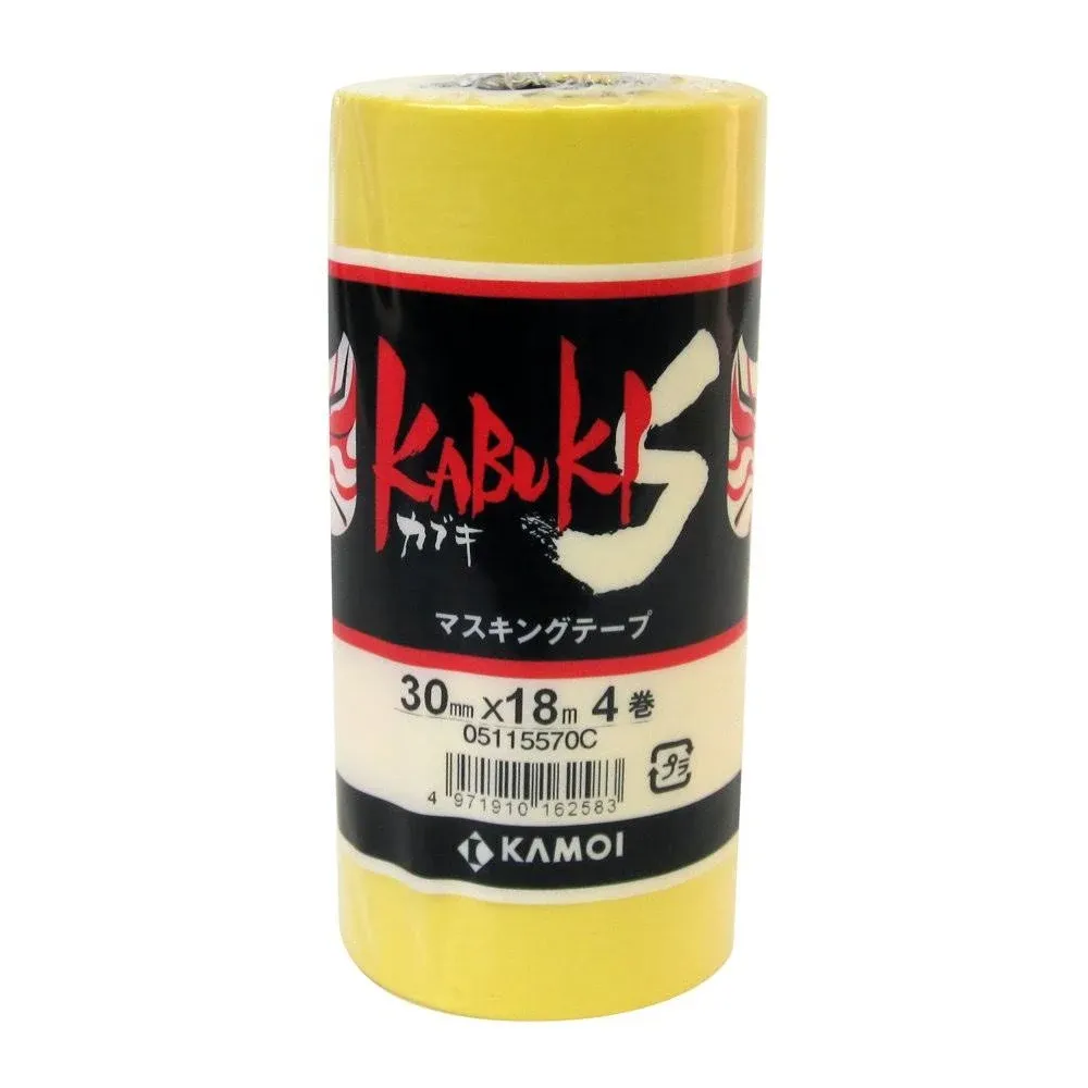 Kamoi Masking Tape 4 rolls, 30mm×18M KABUKI-S