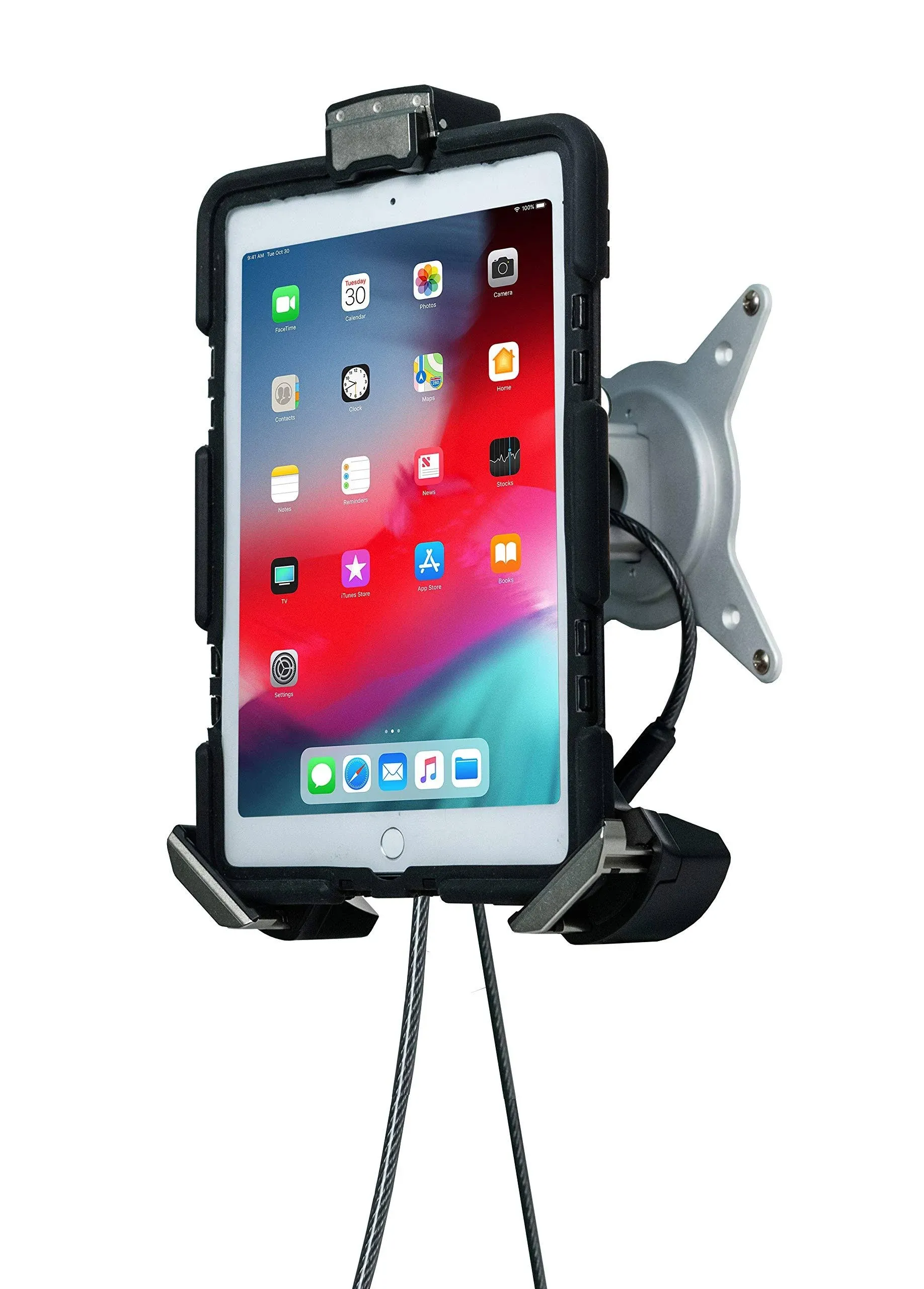 CTA Digital Tri-Grip Tablet Security Clasp with Quick-Connect VESA Mount for