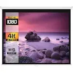 120 in. Manual Projection Screen with White Frame