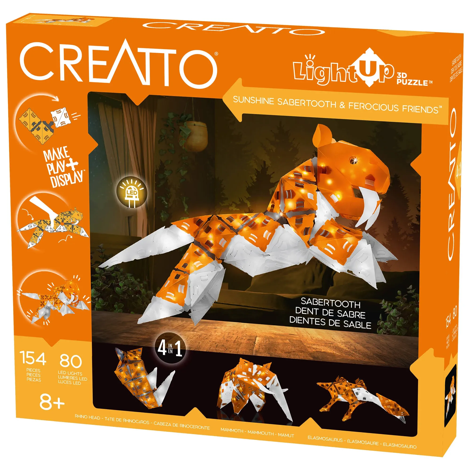 Creatto Sunshine Sabertooth & Ferocious Friends Building Set