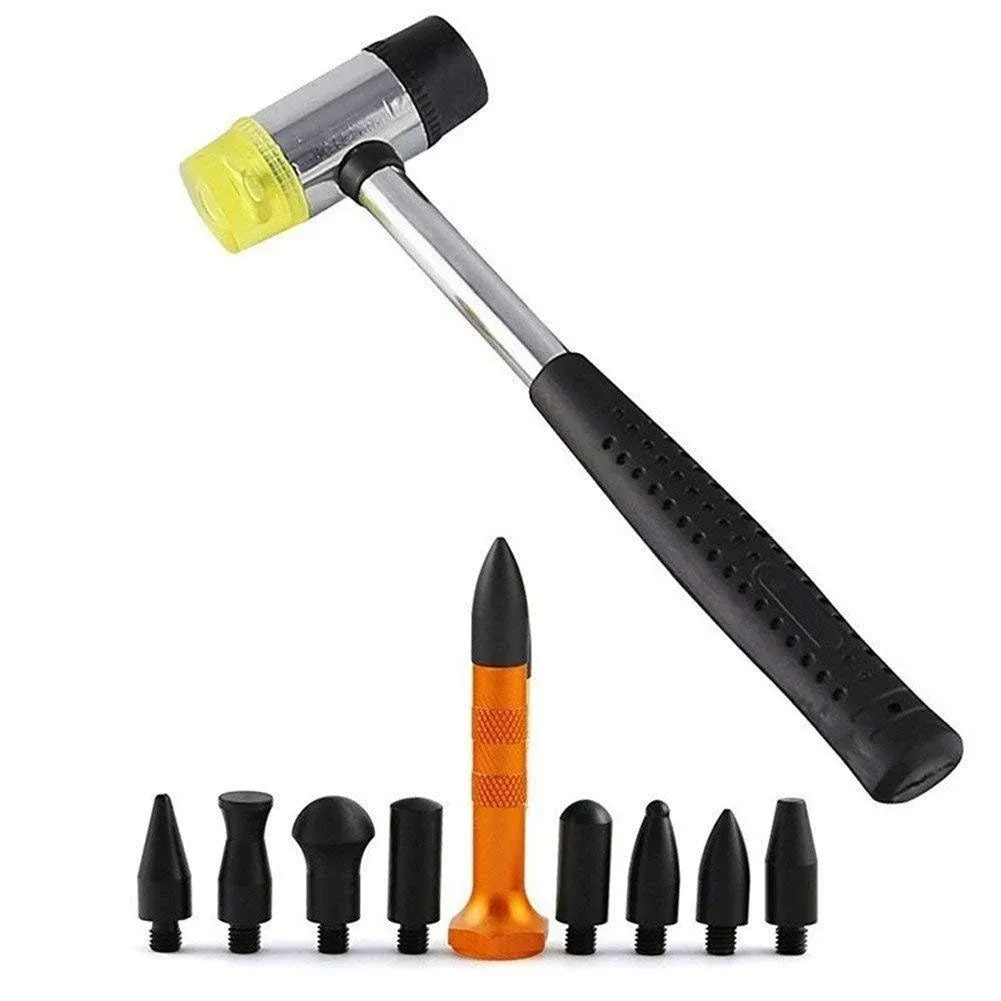 GS Hand Tools 10pcs Paintless Dent Repair Kit Strong Hammer Tap Down Tools Ha...