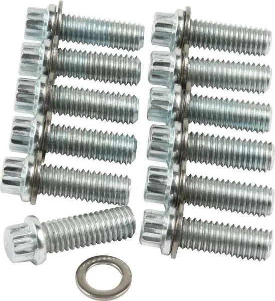 ALLSTAR PERFORMANCE Intake Bolt Kit SBC 12PT 12pk ALL87010