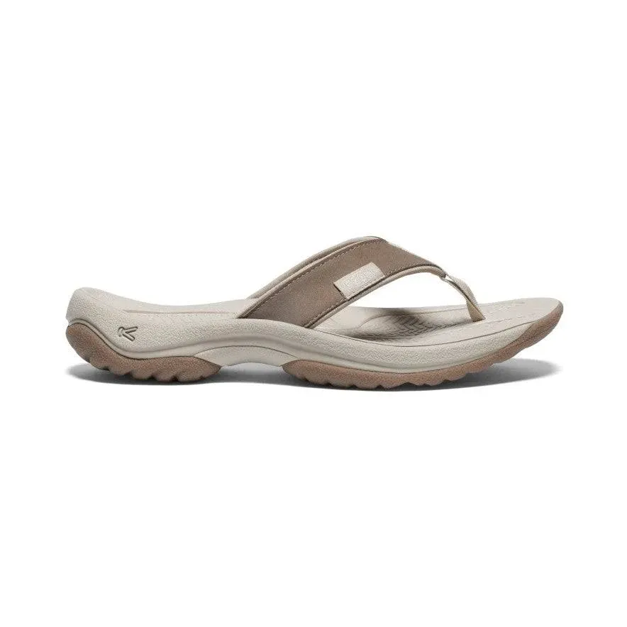 KEEN W Kona Leather Flip Flop NOSTALGIA ROSE / TAUPE