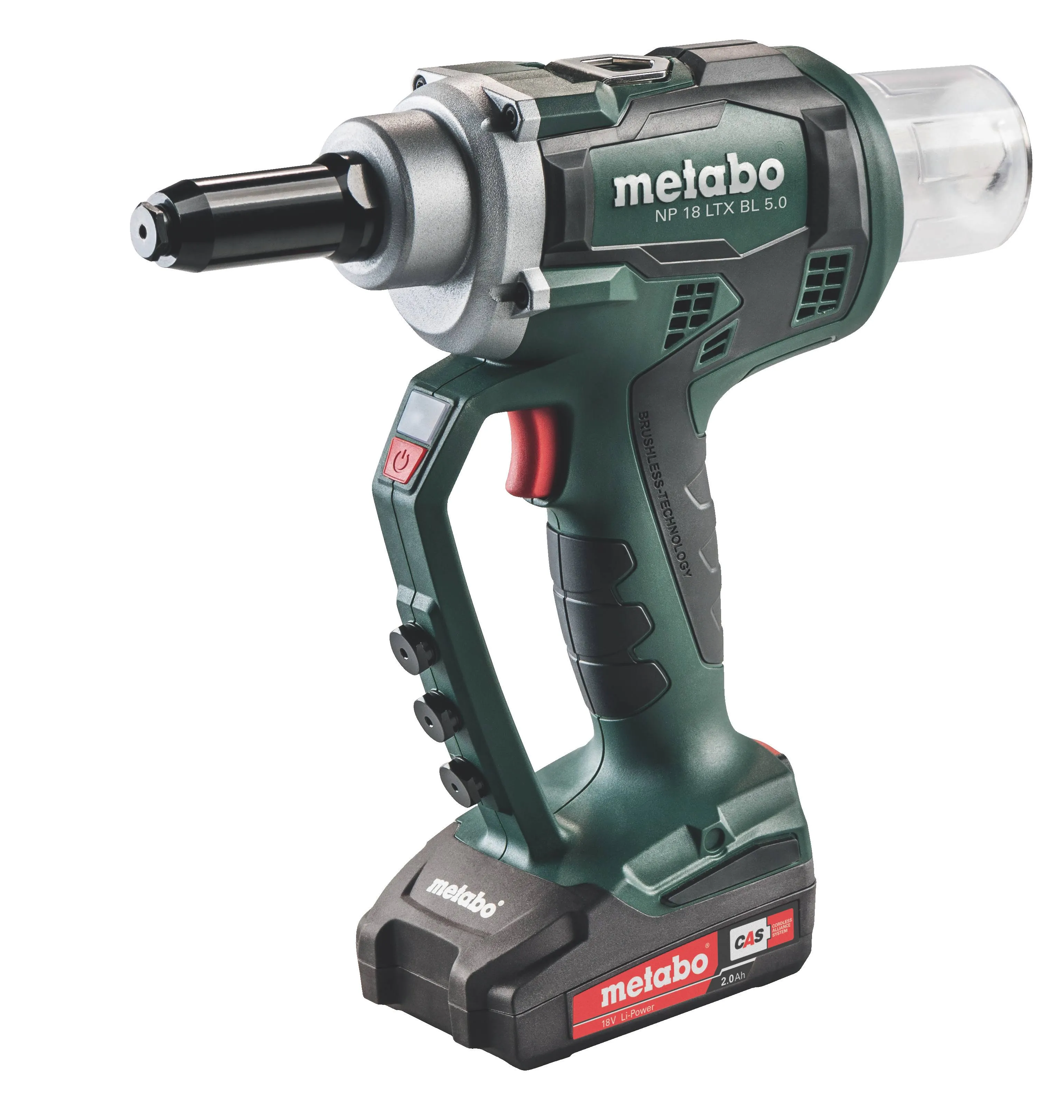 Metabo NP 18 LTX Bl 5.0 (619002890) Cordless Blind Rivet Gun 18V