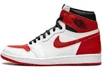 Nike Air Jordan 1 Retro High OG Heritage White Red Mens Size 12 NEW 555088-161