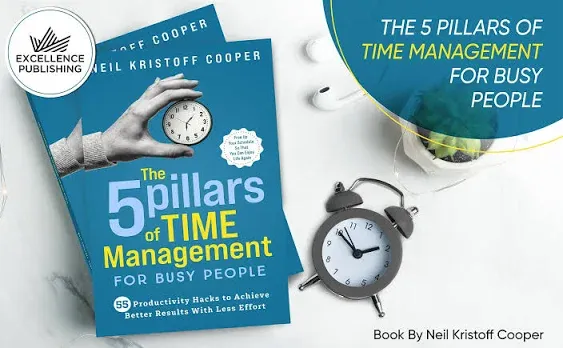 The 5 Pillars of Time Management for Busy People: 55 Productivity Hacks to Achieve Better Results With Less Effort. Free Up Your Schedule So That You Can Enjoy Life Again