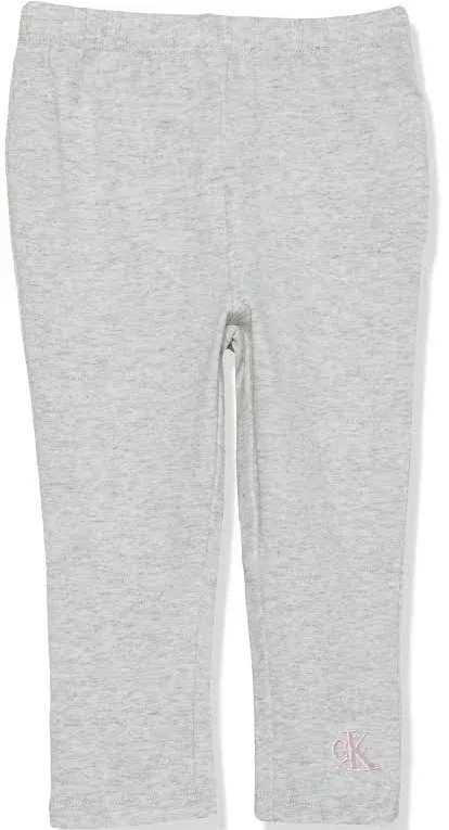 Calvin Klein Girls Crewneck Pullover & Legging Set, Everyday Casual Wear, Ultra-Soft & Comfortable, Grey Heather Print