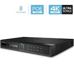 Amcrest 5series 4K PoE NVR 8CH 4K/6MP/5MP/4MP/3MP/1080P Network Video Recorder (8-Port PoE) - Supports Up to 8 x 4K IP Cameras,