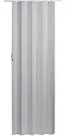 Via 36 in. x 80 in. White Vinyl Accordion Door with Hardware