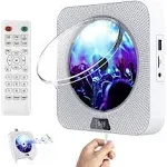 Portable CD Player with Bluetooth Wall Mountable CD Player Open Box