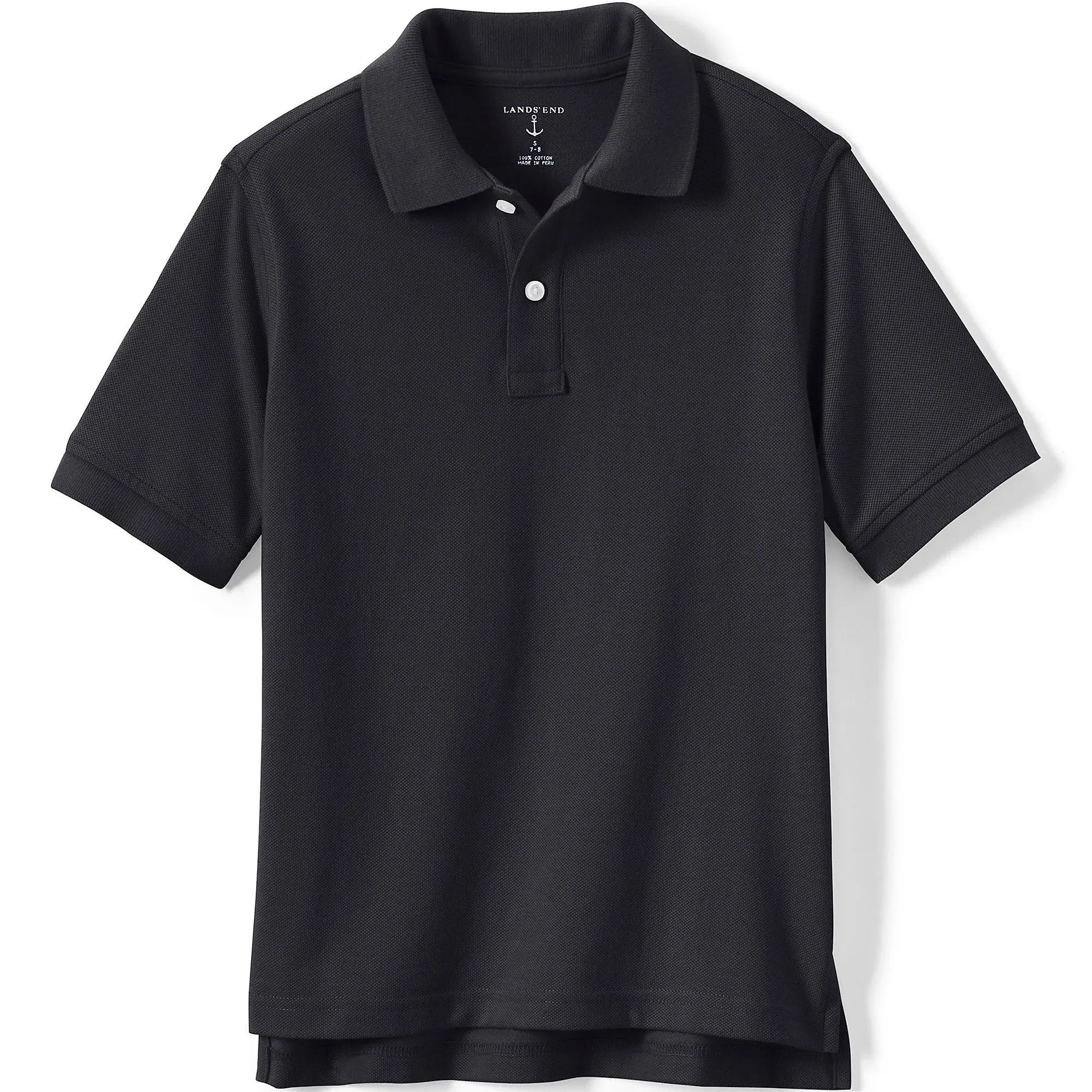 Lands' End School Uniform Kids Short Sleeve Mesh Polo Shirt