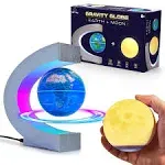 USA Toyz Gravity Globe Earth & Moon Balls with C Frame Set