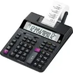 Casio HR-200RC Desktop Printing Calculator, 12 Digits, Black