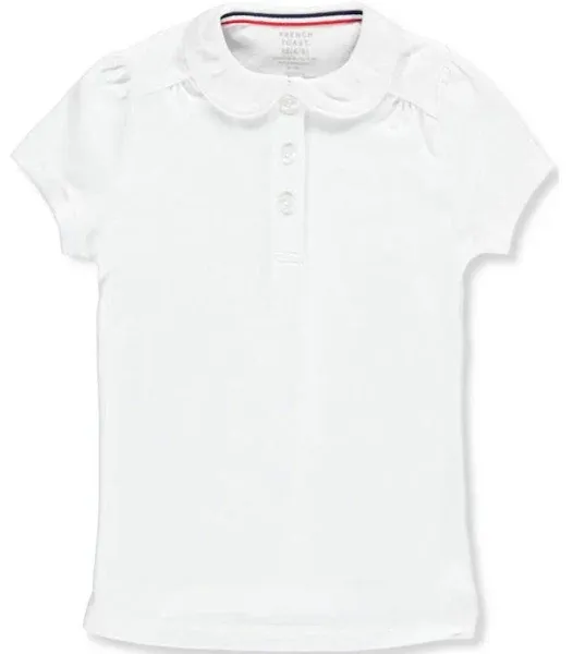 French Toast Girls School Uniform Short Sleeve Peter Pan Collar Polo Shirt