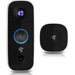 Wireless Video Doorbell Camera: 2-way Audio, Night Vision, Alexa &amp; Google.