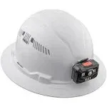 Klein Tools 60407RL Vented Full Brim Hard Hat With Rechargeable Headlamp