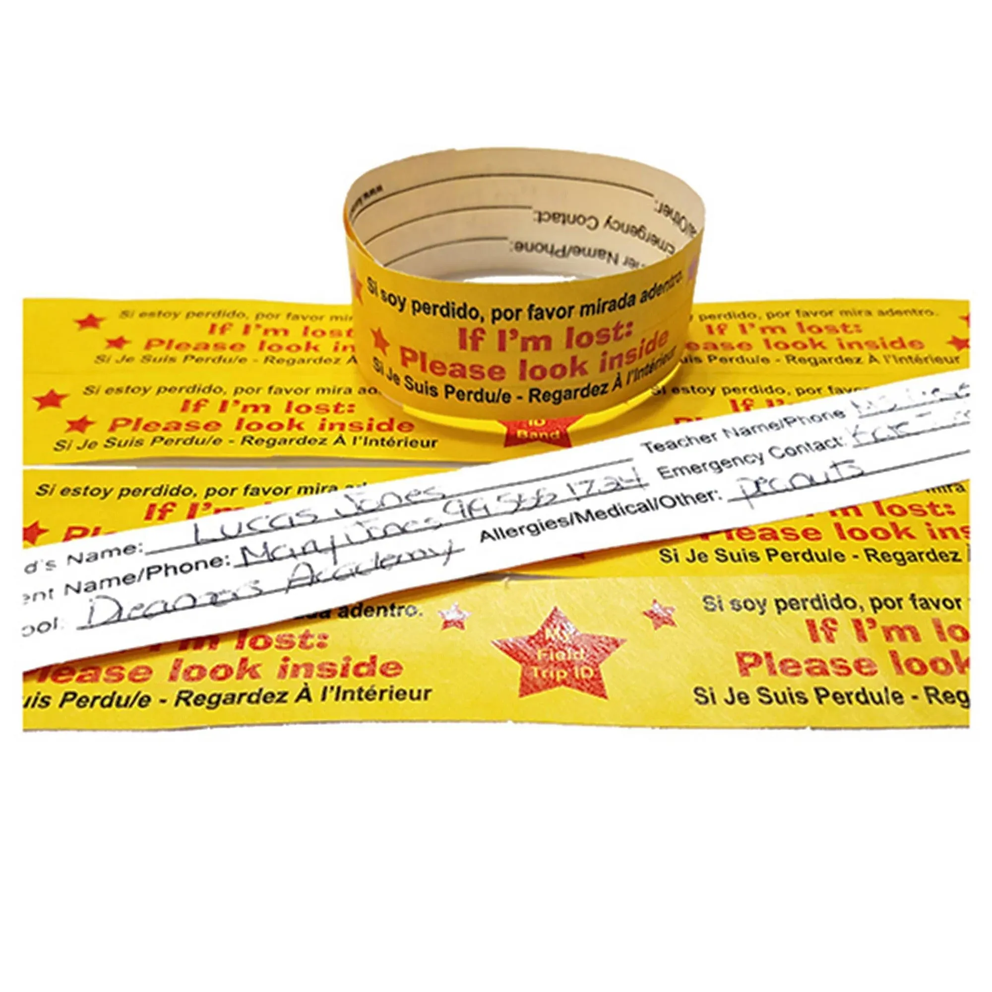 Kenson Kids Travel ID Bands (25/Package)