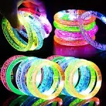 30 Pack LED Bracelets Patriotic Light Up Toys 4th of July Party Favors