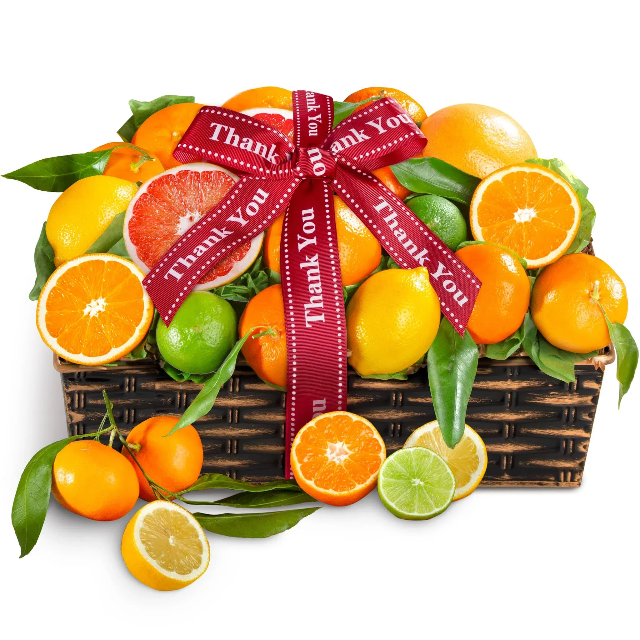 A Gift Inside Thank You Sweet Sunshine Citrus Fruit Gift Basket