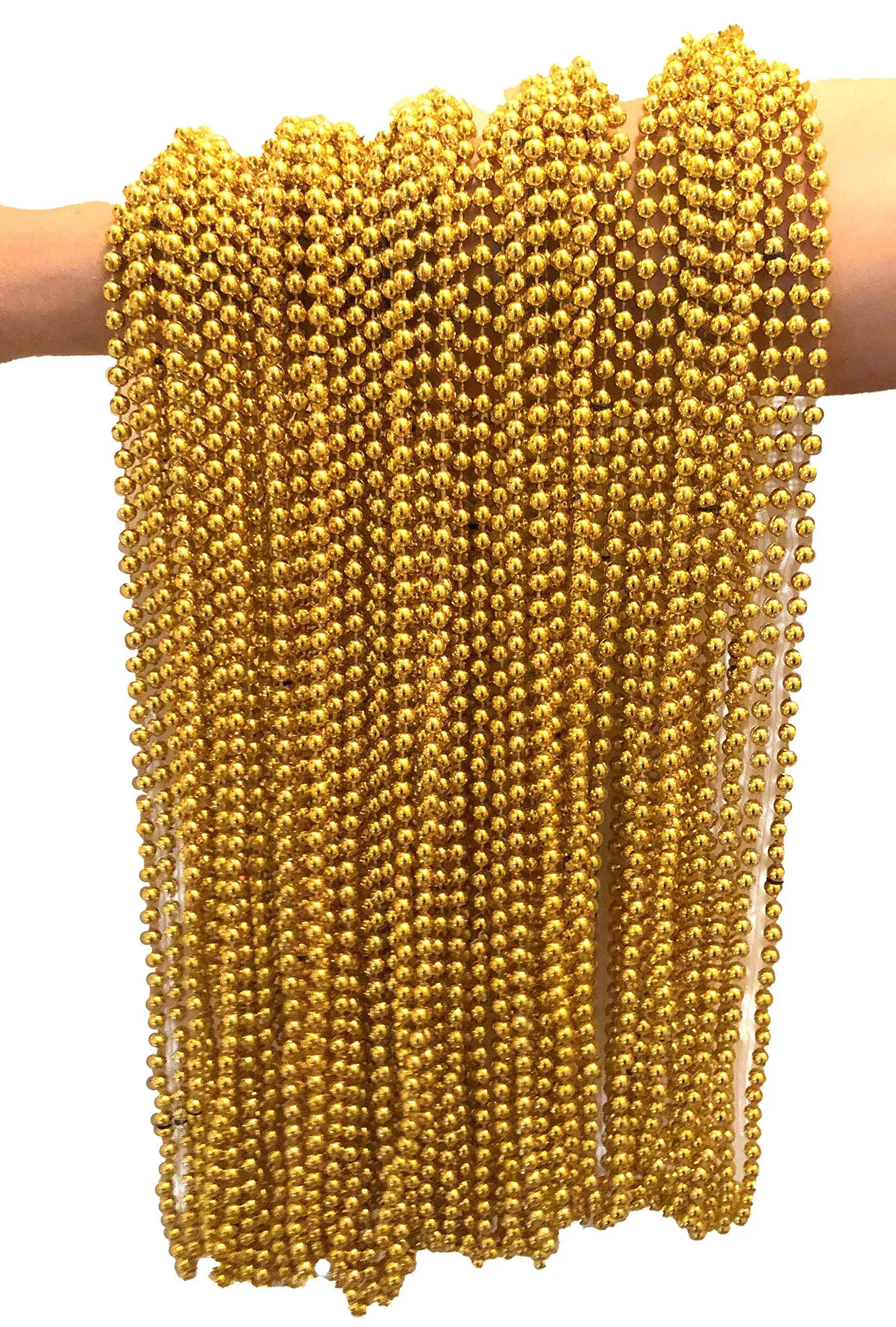 Festive Metallic Beaded Necklaces