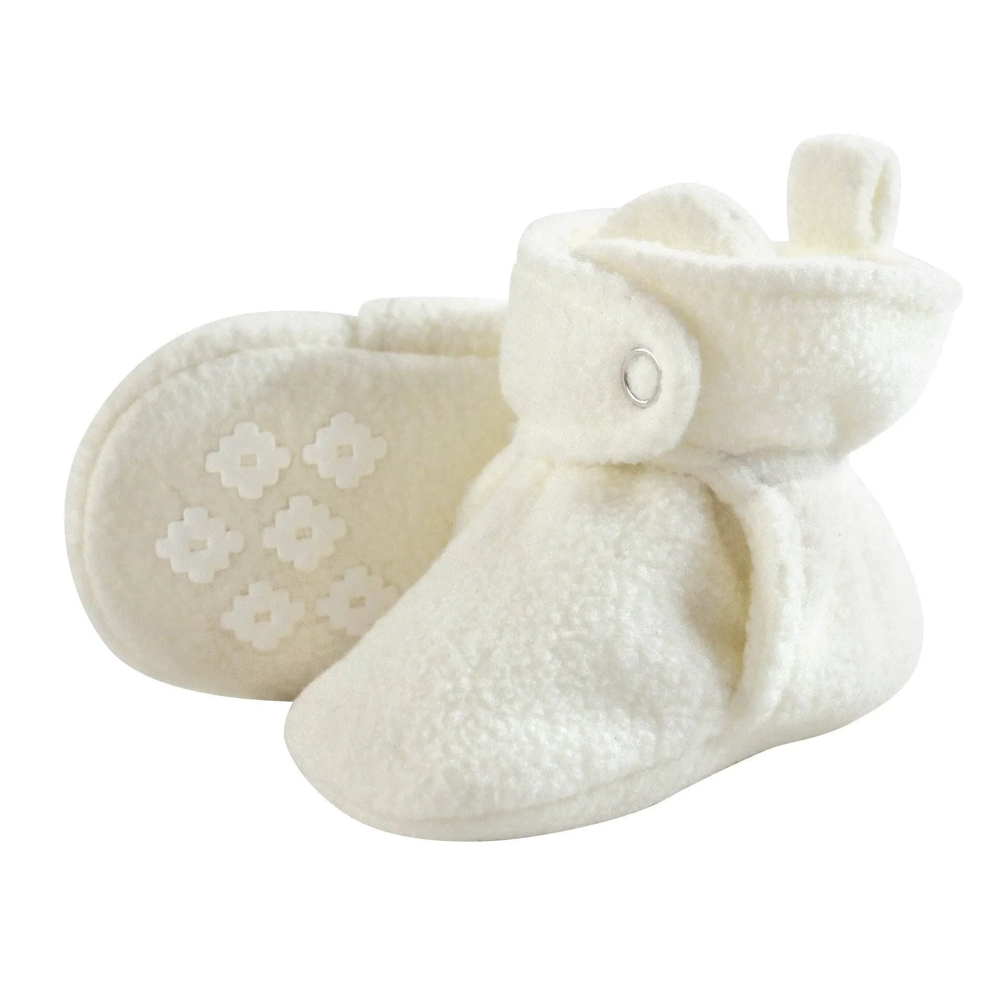 Little Treasure Baby Fleece Booties - Cream