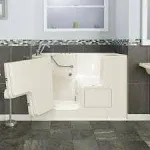 American Standard 3252OD.709.CLW-PC Gelcoat Value Whirlpool and Air Spa 32"x52" Left Side Outward Door Walk-In Bathtub in White