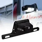 Trailer LED Plate Light License Bracket Mount 12V Universal DC For RV Boat Truck