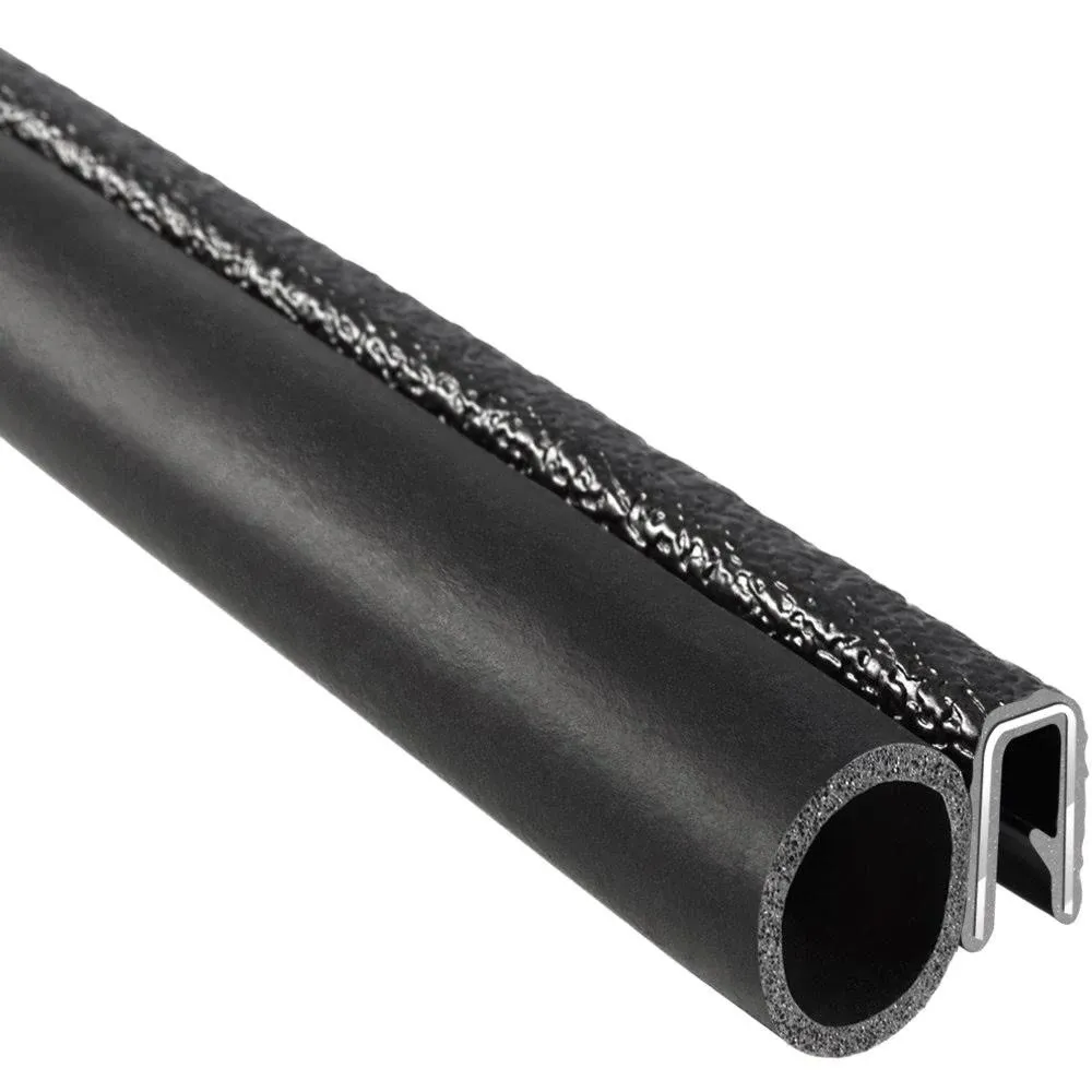 Trim-Lok Trim Seal with Side Bulb – Fits 3/16” Edge, 5/8” Bulb Seal Diameter, 25’ Length – PVC Plastic Trim with EPDM Rubber Seal, Easy to Install for Cars, Boats, RVs, Trucks, and Home Applications