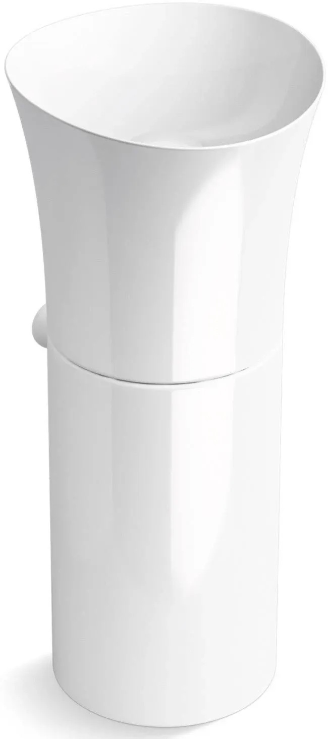 Kohler K-20701-N-0 Veil Pedestal Bathroom Sink - White