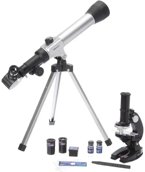 Vivitar VIV-TELMIC-20 Refractor Telescope 20x/30x/40x with Tripod