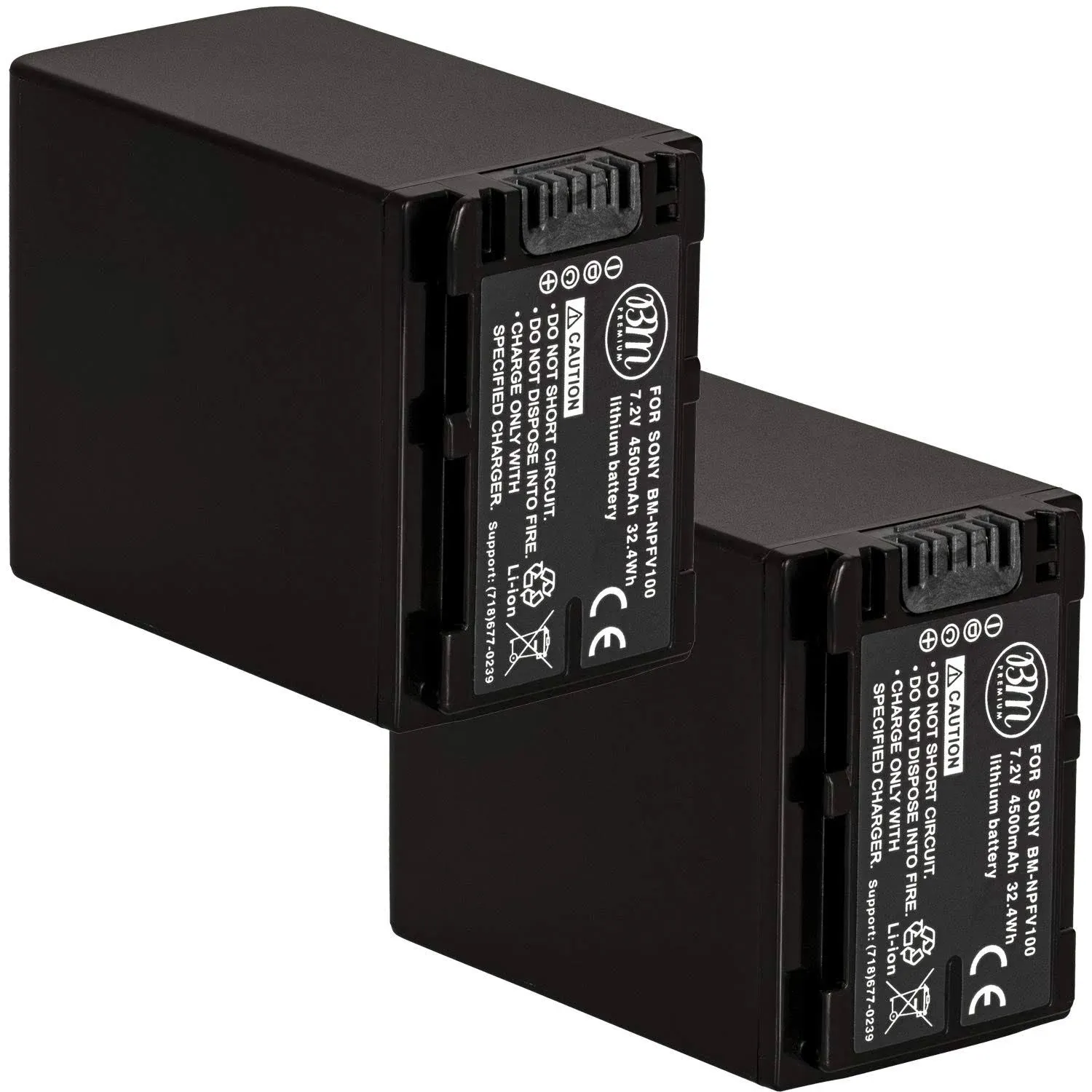 2 NP-FV100 Batteries for Sony HDR-CX220 CX230 CX290 CX380 CX430V CX580V CX760V