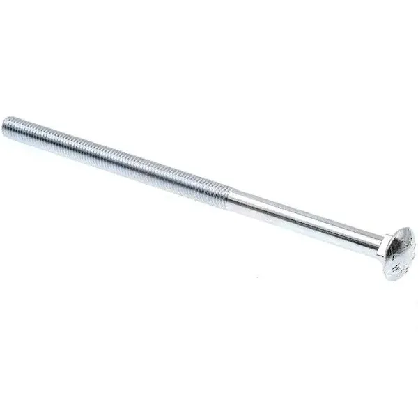 Prime-Line 9064882 Carriage Bolts, 1/2 In.-13 X 10 In., A307 Grade A Zinc Plated Steel (10 Pack)