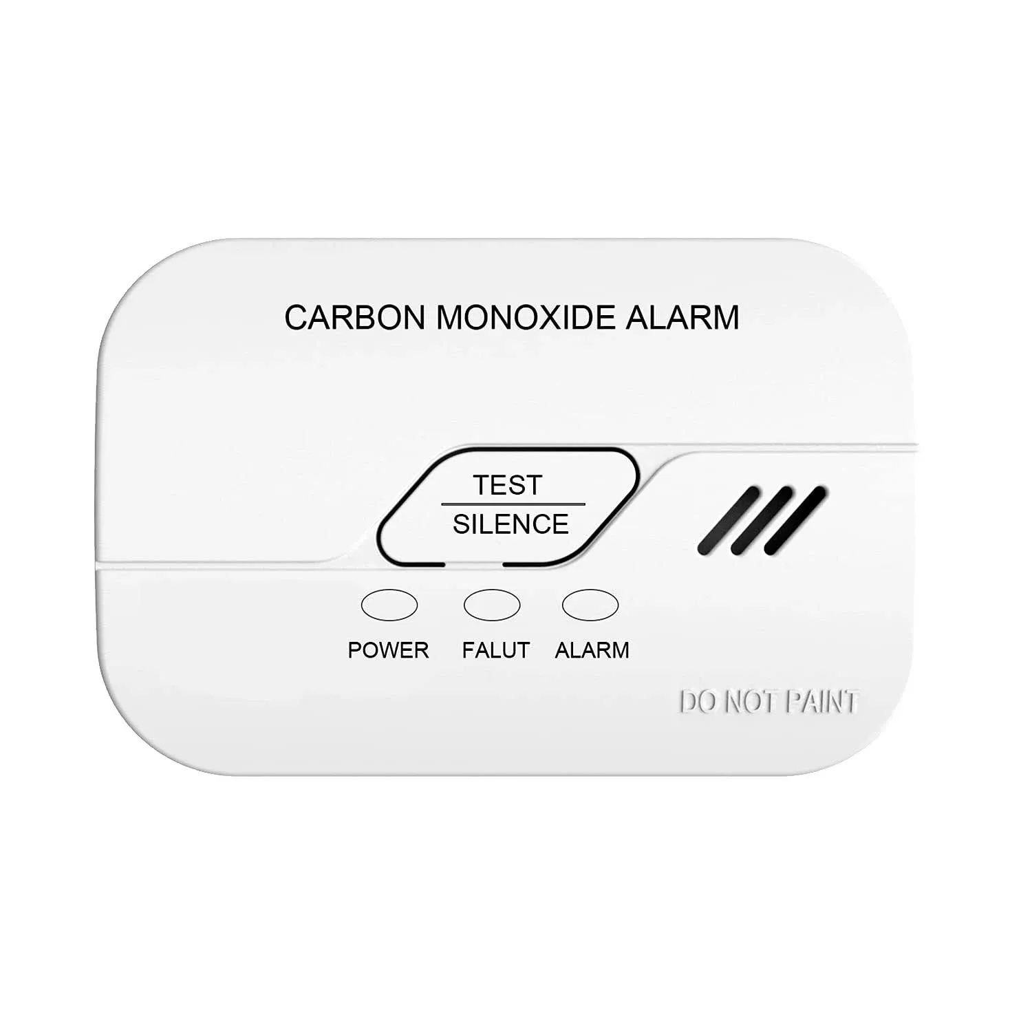 Ecoey Carbon Monoxide Detector CO Detector Alarm Battery Operated Low Battery Warning Figaro Sensor, FJ119 1 Pack