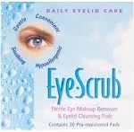 Eye Scrub Sterile Makeup Remover and Eyelid Cleansing Pads 30 Count