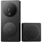 Aqara Video Doorbell G4 (Chime Included), 1080p FHD HomeKit Secure Video Doorbell Camera, Local Face Recognition and Automations, Wireless or Wired, Supports Apple Home, Alexa, Google, IFTTT, Gray